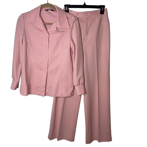 Jack Winter Other - Jack Winter Vintage Womens Two Piece Set Jacket Pants Suit Size Medium Pink